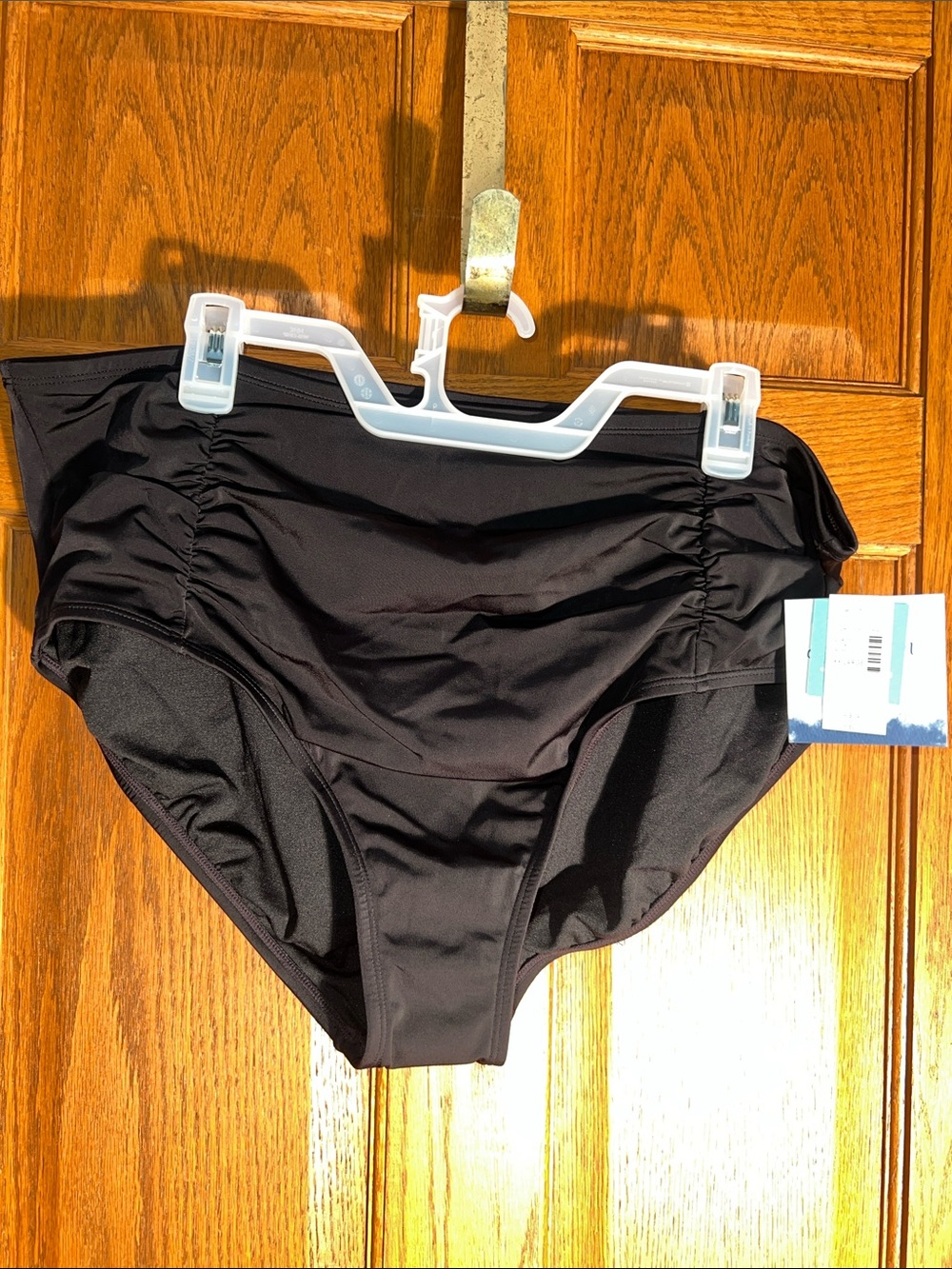 High-Waist Black Bikini Bottoms